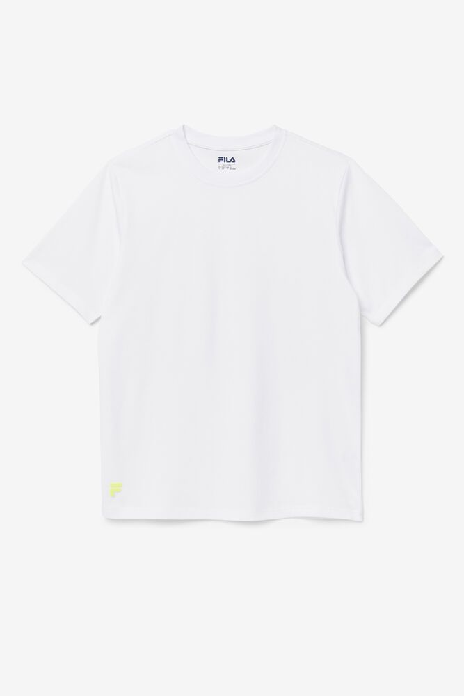 Fila Vinny White T-Shirt Mens - NZ 85096-OFPN